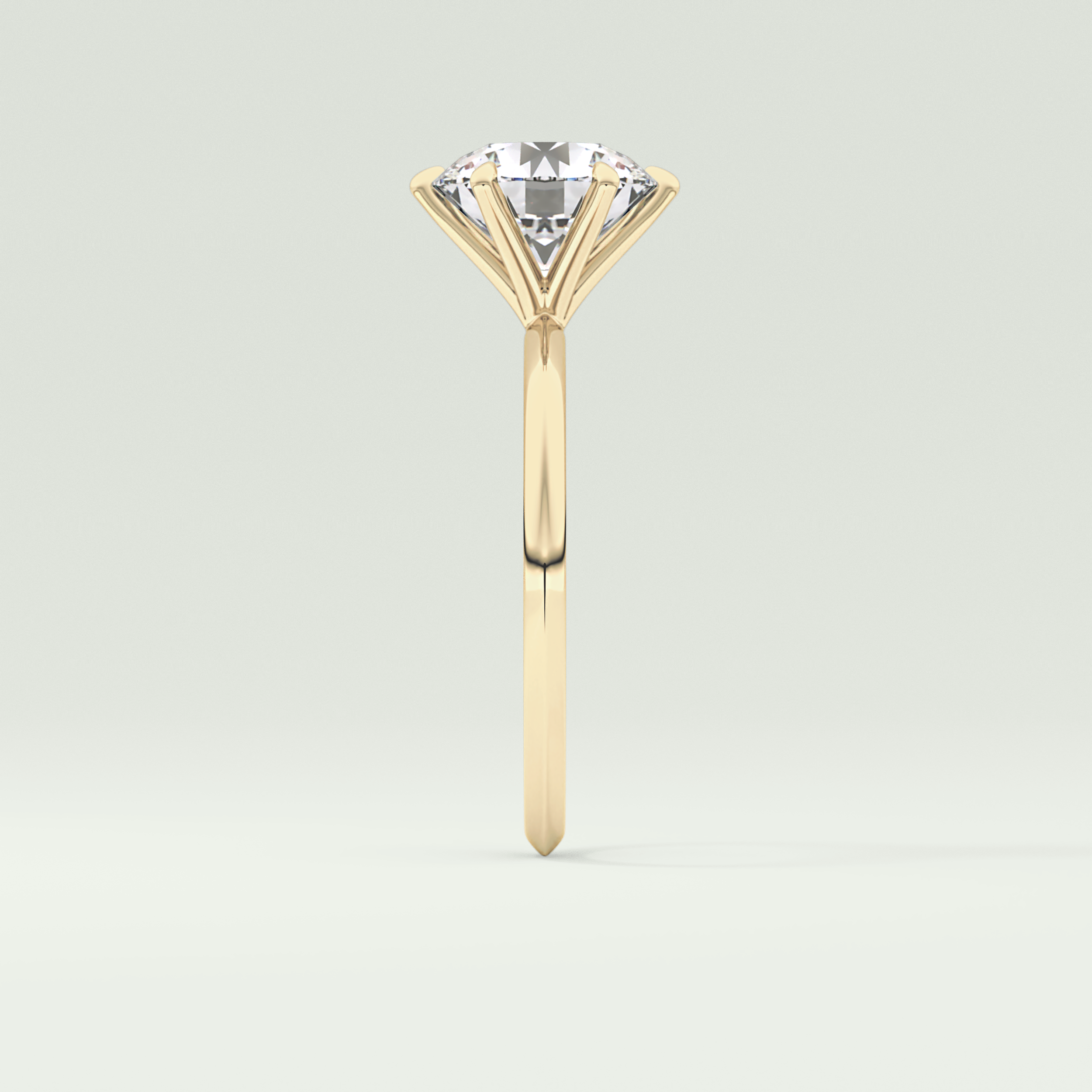 2.0 CT Round Solitaire Moissanite Engagement Ring 4