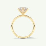 2.0 CT Round Cut Solitaire Lab-Grown Diamond Engagement Ring