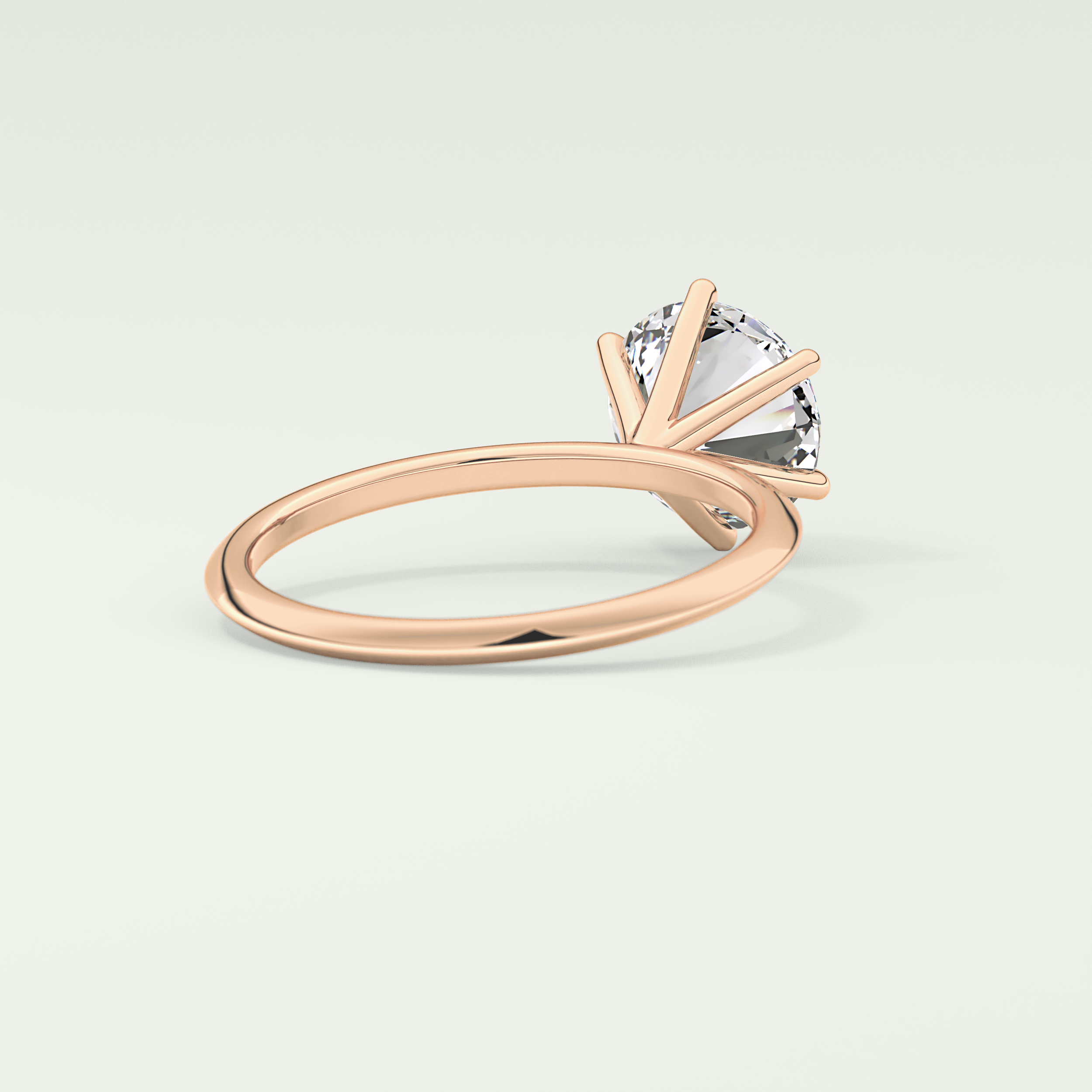 2.0 CT Round Solitaire Moissanite Engagement Ring 8