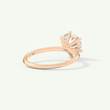 2.0 CT Round Solitaire Moissanite Engagement Ring