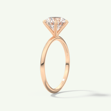 2.0 CT Round Solitaire Moissanite Engagement Ring