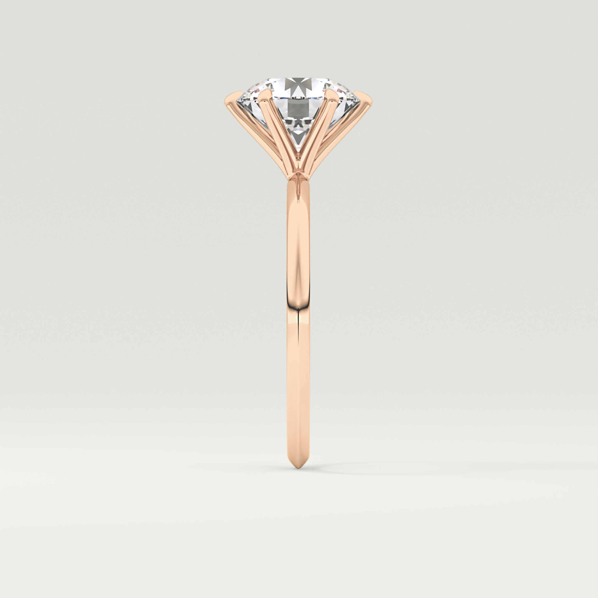 2.0 CT Round Solitaire Moissanite Engagement Ring 10