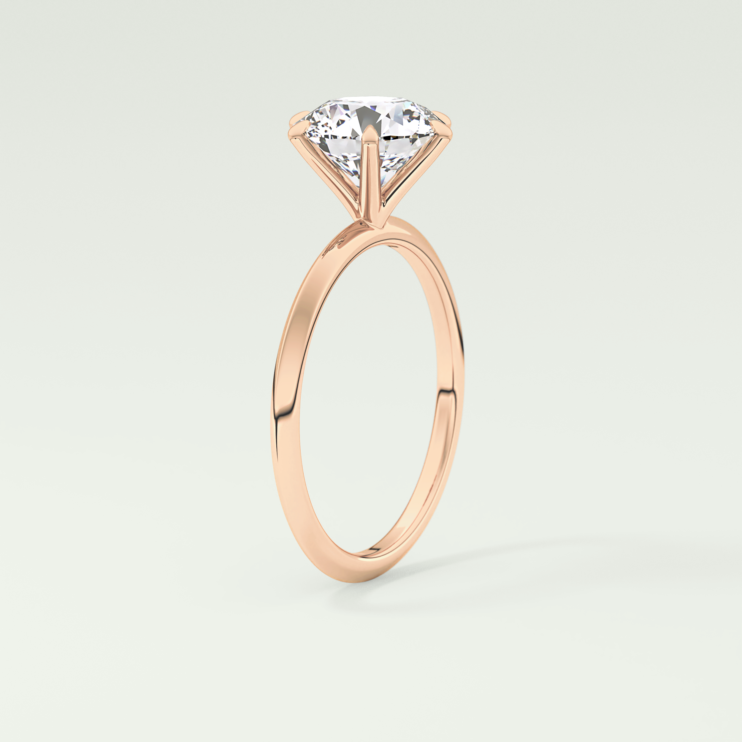 2.0 CT Round Solitaire Moissanite Engagement Ring 11
