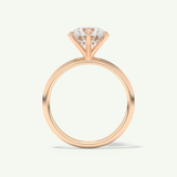 2.0 CT Round Cut Solitaire Lab-Grown Diamond Engagement Ring