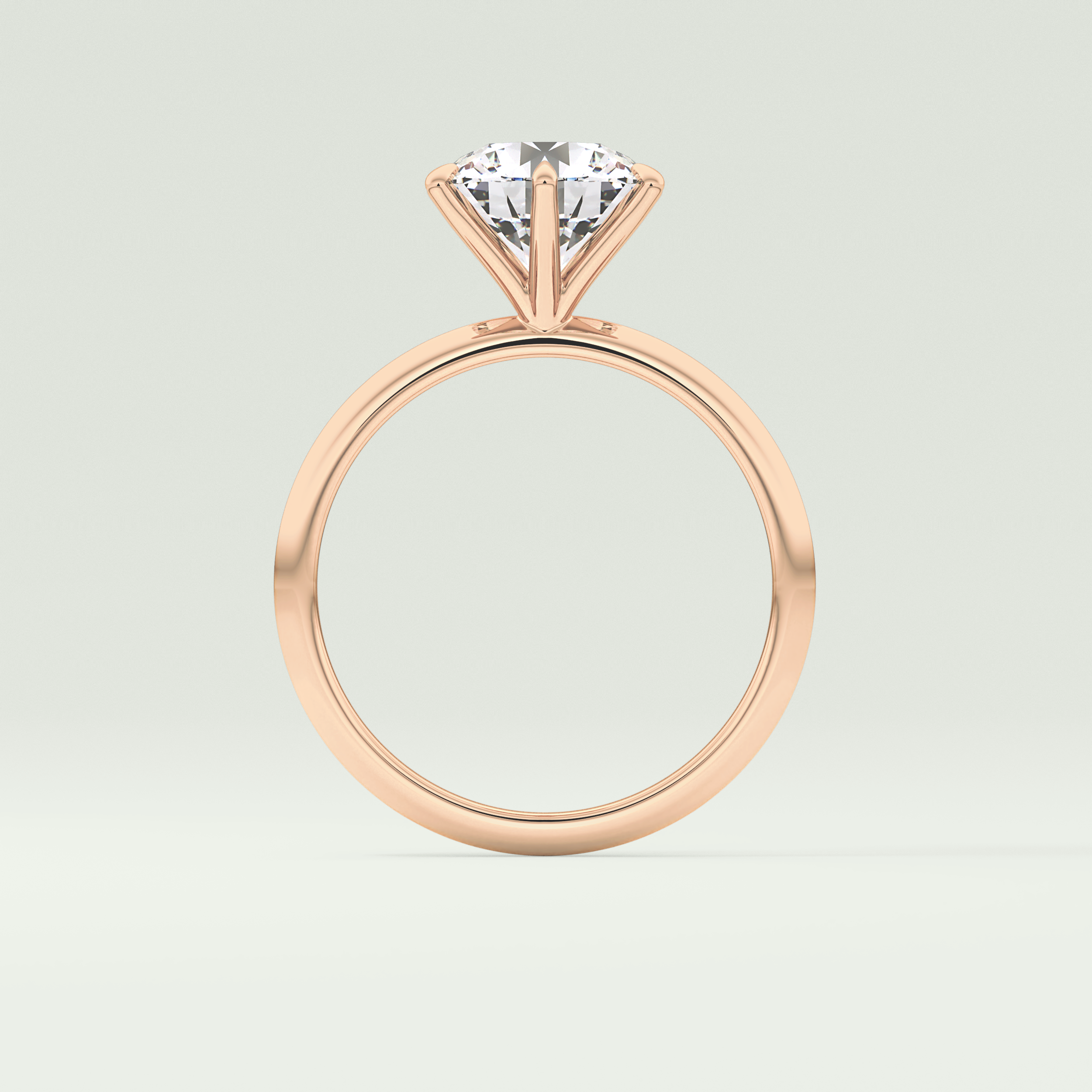 2.0 CT Round Solitaire Moissanite Engagement Ring 12