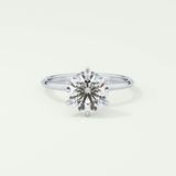 2.0 CT Round Solitaire Moissanite Engagement Ring 13