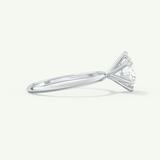2.0 CT Round Solitaire Moissanite Engagement Ring