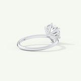 2.0 CT Round Cut Solitaire Lab-Grown Diamond Engagement Ring