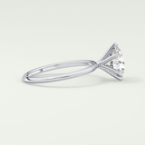 2.0 CT Round Solitaire Moissanite Engagement Ring 15
