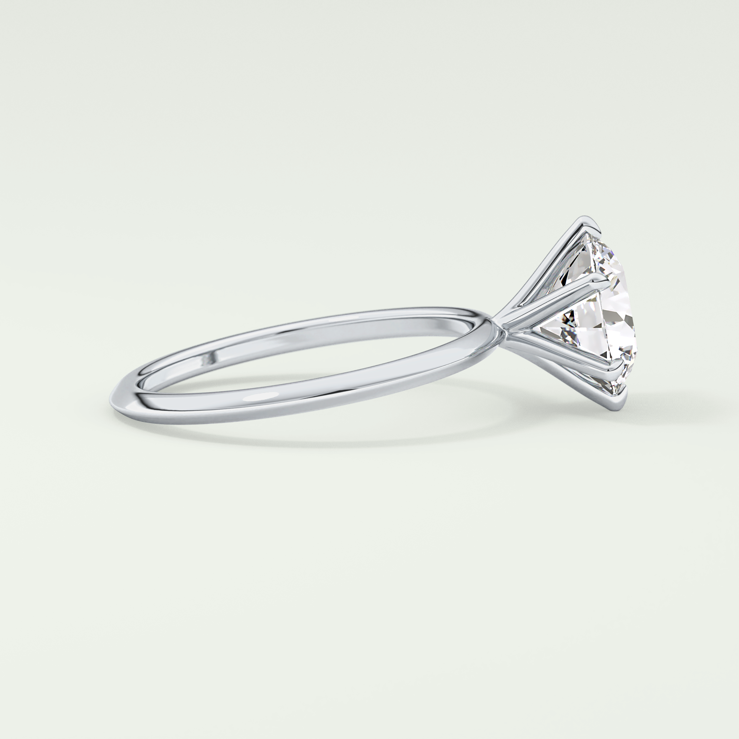 2.0 CT Round Solitaire Moissanite Engagement Ring 15