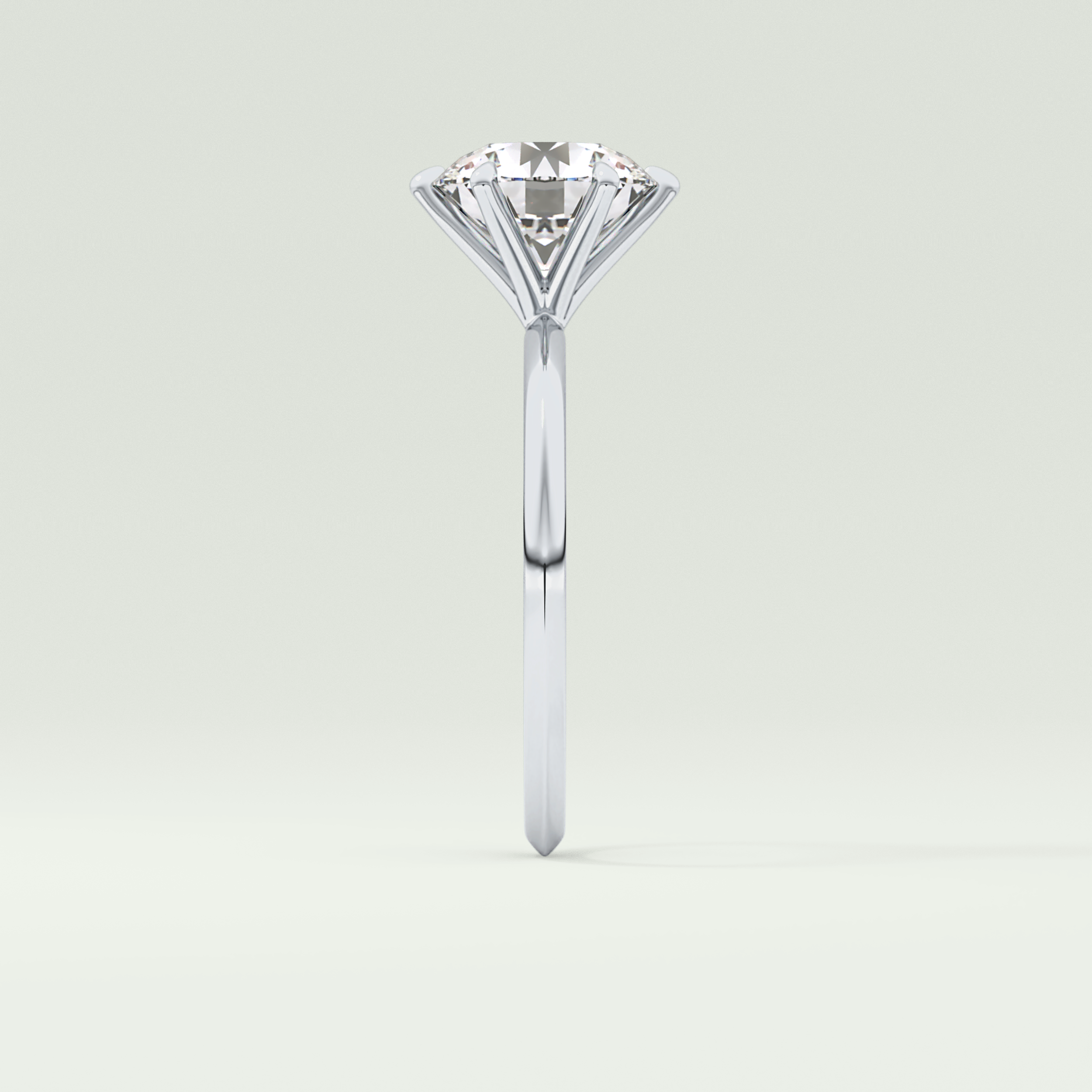2.0 CT Round Cut Lab Grown Diamond Engagement Rings