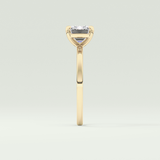 2.0 CT Emerald Cut Solitaire Lab-Grown Diamond Engagement Ring 5