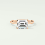 2.0 CT Emerald Cut Solitaire Lab-Grown Diamond Engagement Ring 8