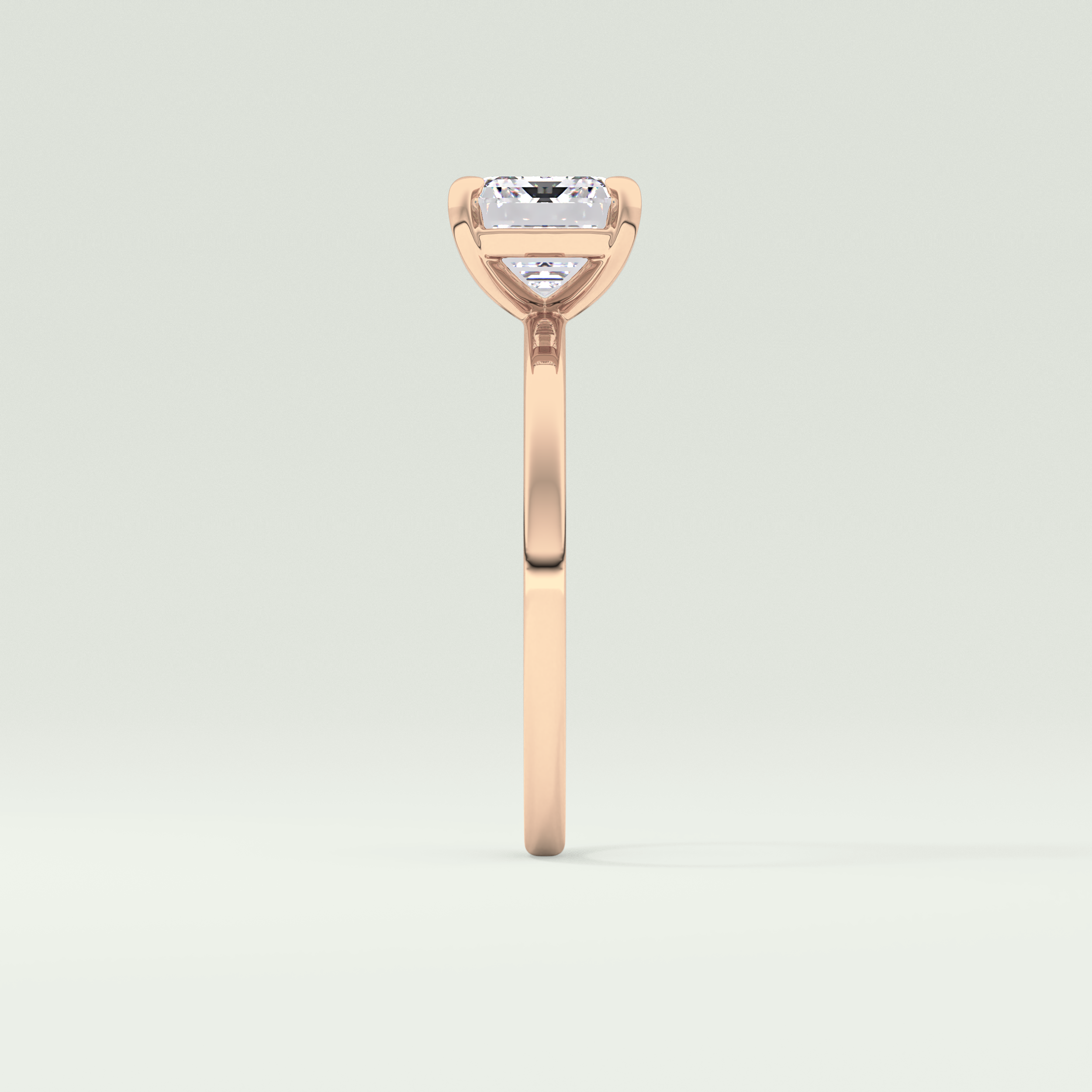 2.0 CT Emerald Cut Solitaire Moissanite Engagement Ring 11