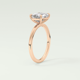 2.0 CT Emerald Cut Solitaire Moissanite Engagement Ring 13