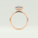2.0 CT Emerald Cut Solitaire Lab-Grown Diamond Engagement Ring 14