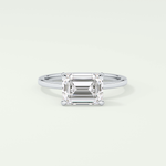 2.0 CT Emerald Cut Solitaire Lab-Grown Diamond Engagement Ring 15