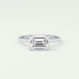 2.0 CT Emerald Cut Solitaire Lab-Grown Diamond Engagement Ring 15