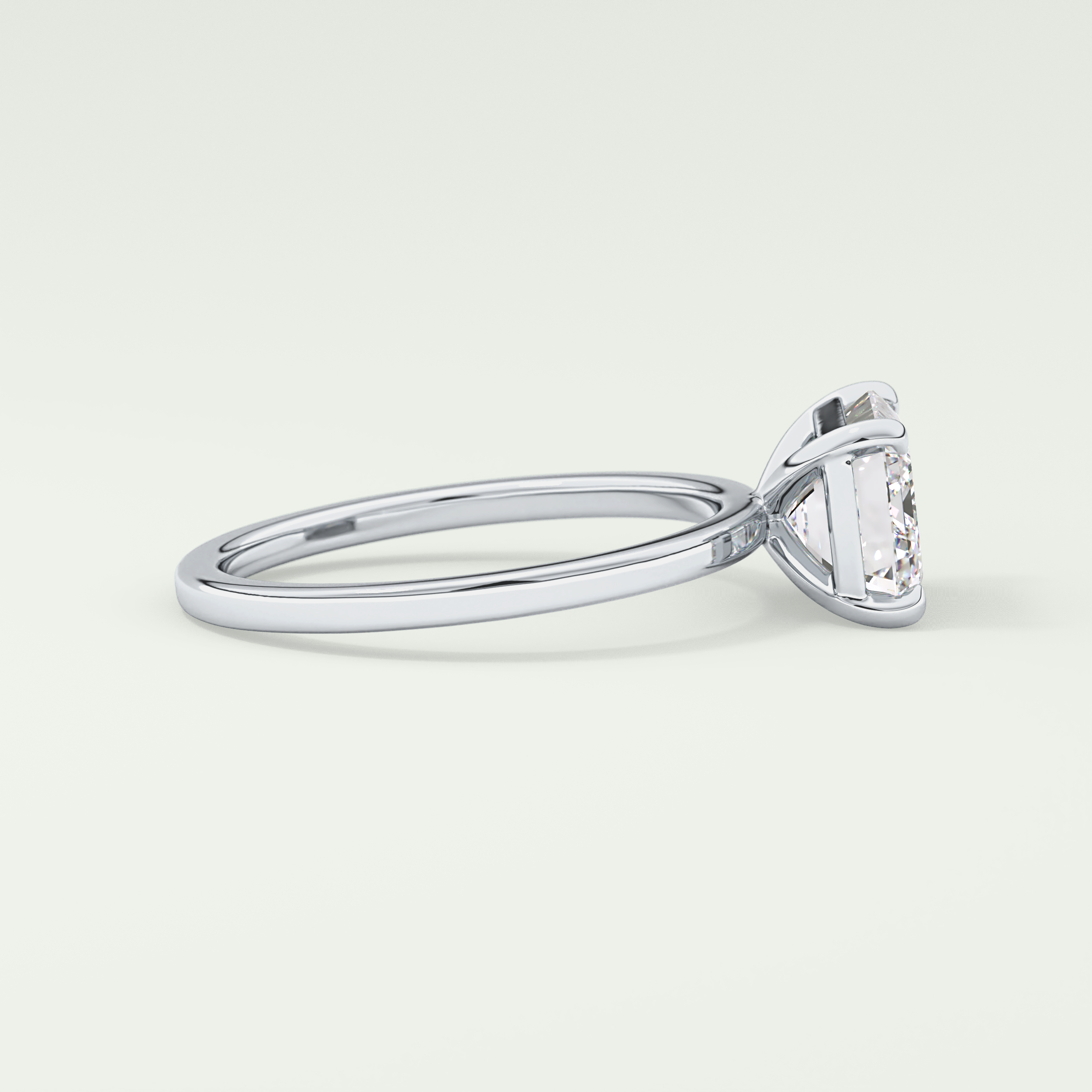 2.0 CT Emerald Cut Solitaire Lab-Grown Diamond Engagement Ring 17