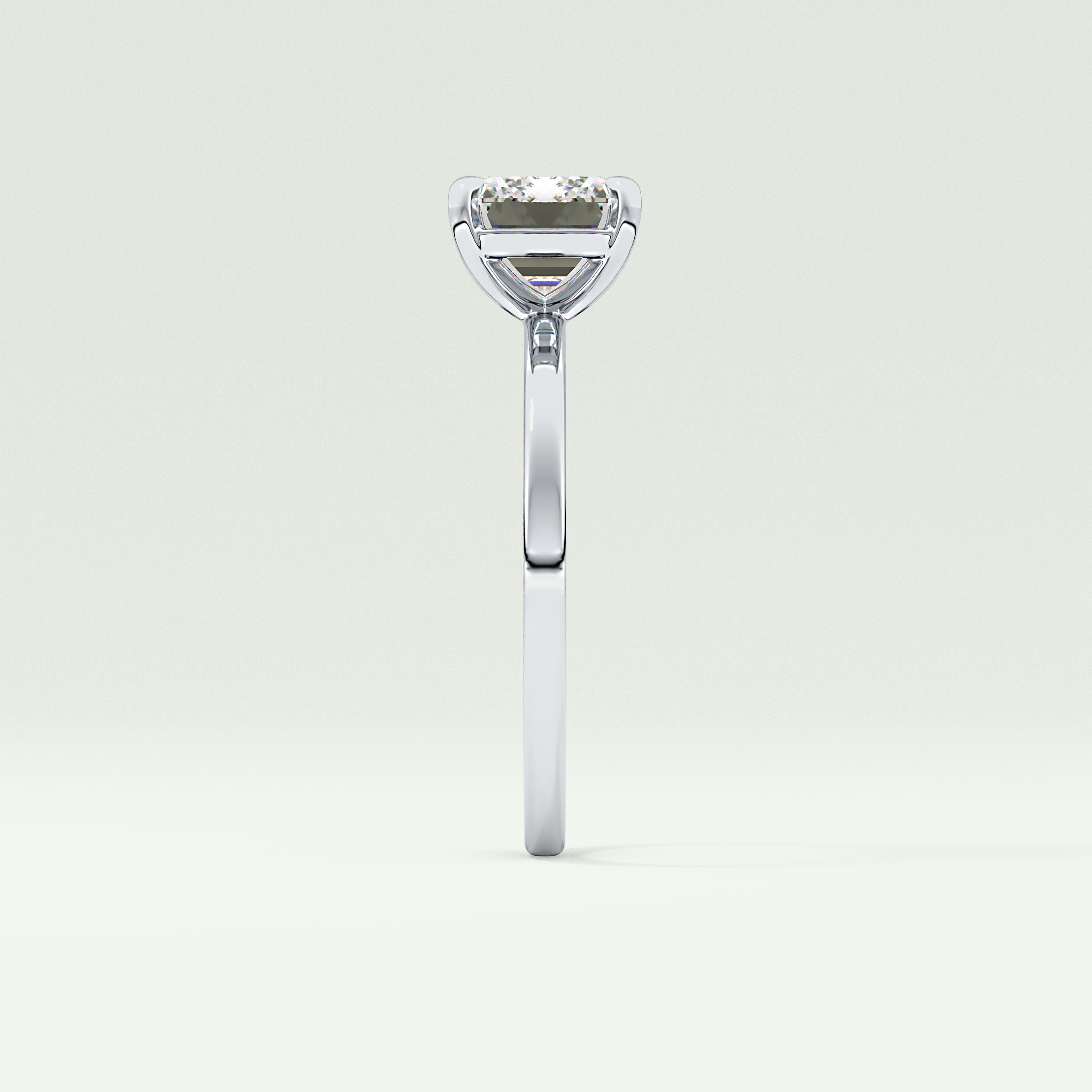 2.0 CT Emerald Cut Solitaire Lab-Grown Diamond Engagement Ring 19