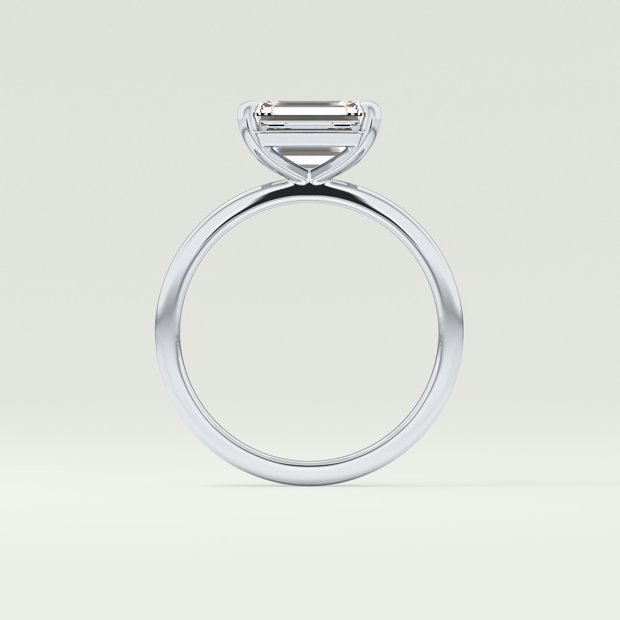 2.0 CT Emerald Cut Solitaire Lab-Grown Diamond Engagement Ring 21