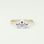 2.0 CT Oval Cut Solitaire Moissanite Engagement Ring 1