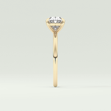 2.0 CT Oval Cut Solitaire Moissanite Engagement Ring 4