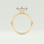 2.0 CT Oval Cut Solitaire Moissanite Engagement Ring 6