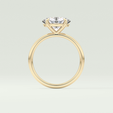 2.0 CT Oval Cut Solitaire Moissanite Engagement Ring 6