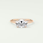 2.0 CT Oval Cut Solitaire Moissanite Engagement Ring 7