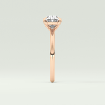 2.0 CT Oval Cut Solitaire Moissanite Engagement Ring 10