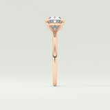 2.0 CT Oval Cut Solitaire Moissanite Engagement Ring 10