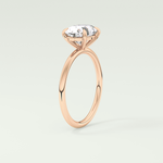 2.0 CT Oval Cut Solitaire Moissanite Engagement Ring 11
