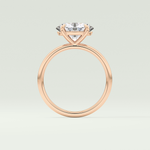 2.0 CT Oval Cut Solitaire Moissanite Engagement Ring 12