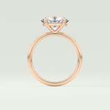 2.0 CT Oval Cut Solitaire Moissanite Engagement Ring 12