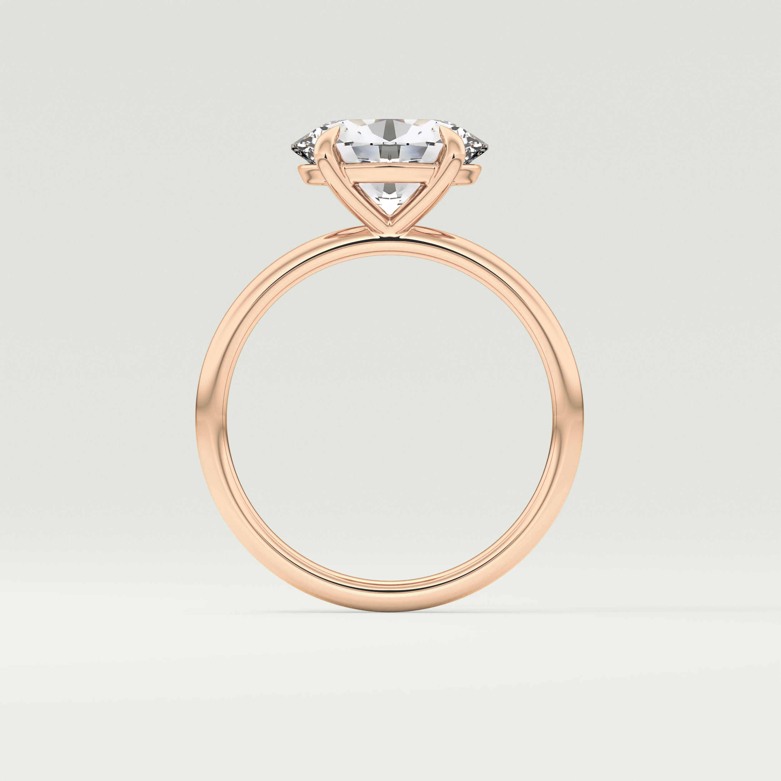 2.0 CT Oval Cut Solitaire Moissanite Engagement Ring 12