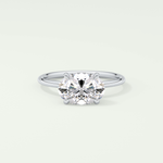 2.0 CT Oval Cut Solitaire Moissanite Engagement Ring 13