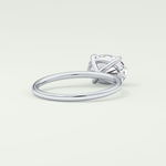 2.0 CT Oval Cut Solitaire Moissanite Engagement Ring 14