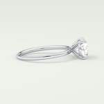 2.0 CT Oval Cut Solitaire Moissanite Engagement Ring 15