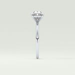 2.0 CT Oval Cut Solitaire Moissanite Engagement Ring 16