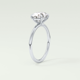 2.0 CT Oval Cut Solitaire Moissanite Engagement Ring 17