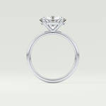 2.0 CT Oval Cut Solitaire Moissanite Engagement Ring 18