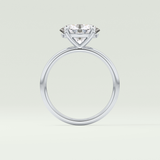 2.0 CT Oval Cut Solitaire Moissanite Engagement Ring 18