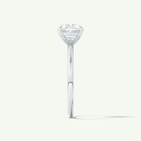 2.0 CT East West Oval Cut Solitaire Moissanite Engagement Ring