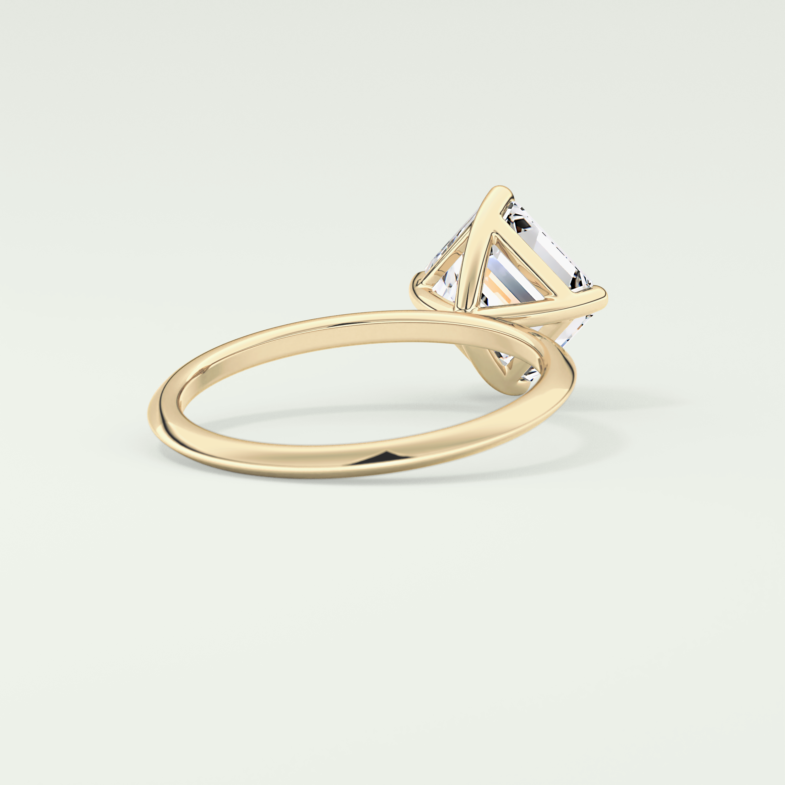2.0 CT Asscher Cut Solitaire Lab-Grown Diamond Engagement Ring 2