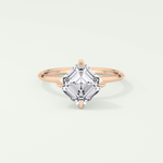 2.0 CT Asscher Cut Solitaire Lab-Grown Diamond Engagement Ring 7