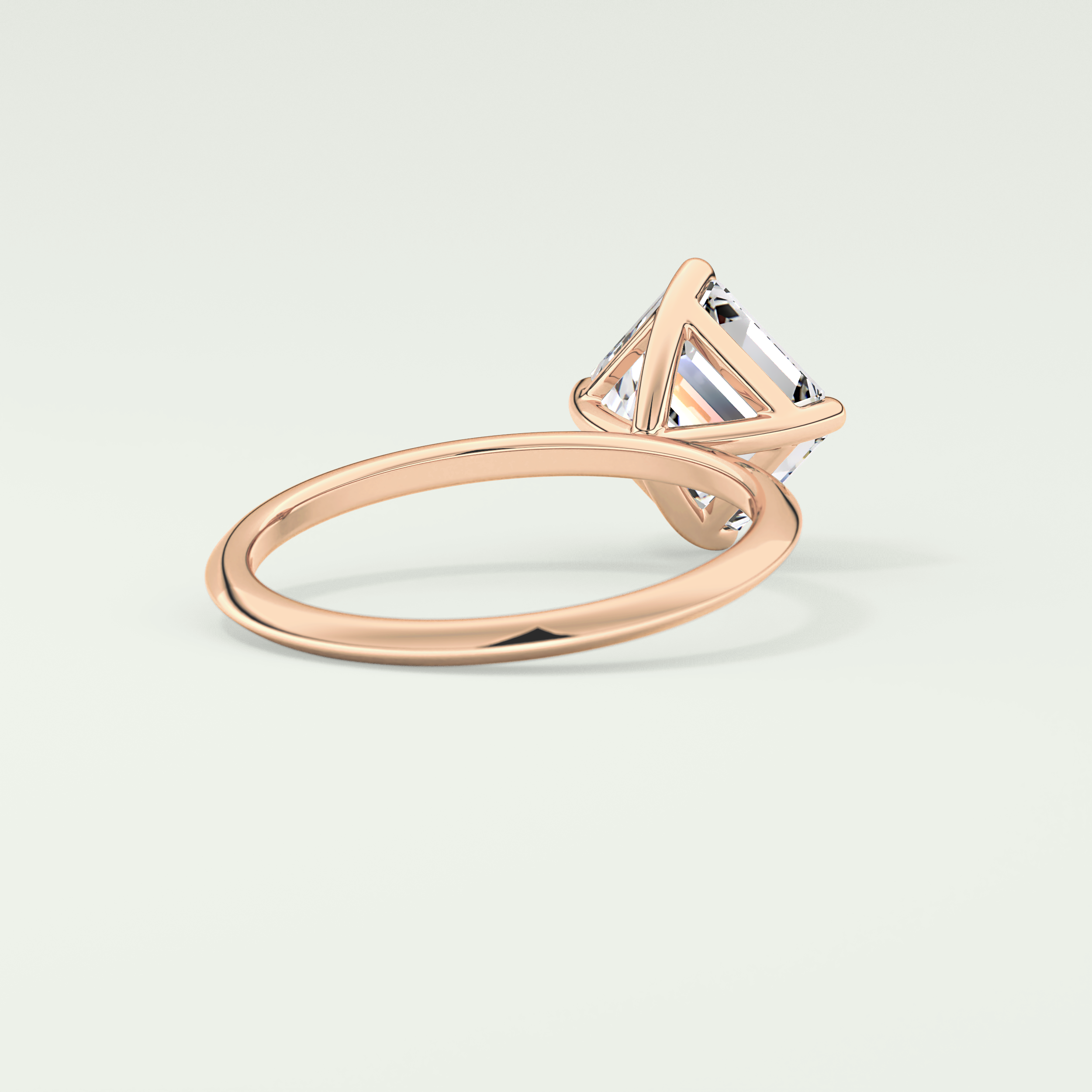 2.0 CT Asscher Cut Solitaire Lab-Grown Diamond Engagement Ring 8