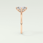 2.0 CT Asscher Cut Solitaire Moissanite Engagement Ring 11