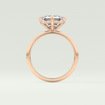 2.0 CT Asscher Cut Solitaire Moissanite Engagement Ring 12