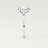 2.0 CT Asscher Cut Solitaire Moissanite Engagement Ring 17